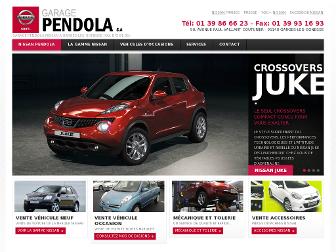 pendola-nissan.com website preview