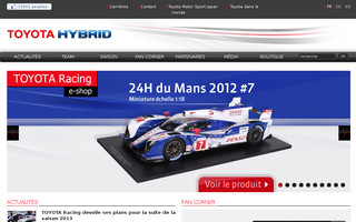 toyotahybridracing.com website preview