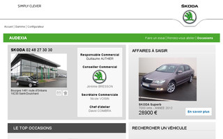 skoda-bourges.fr website preview