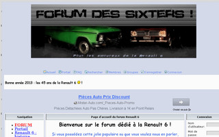 renault6.forumactif.com website preview