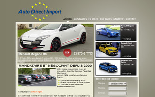 auto-direct-import.fr website preview