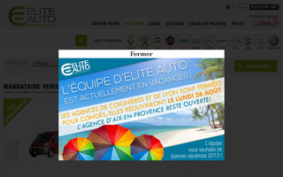 elite-utilitaire.fr website preview