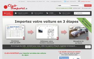 clubimport.fr website preview