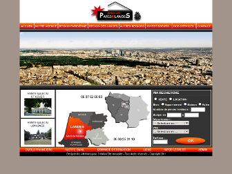 parislandes-immobilier.com website preview