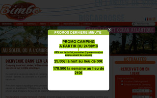campingbimbo.fr website preview