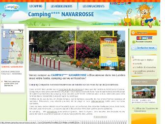 camping-navarrosse.com website preview