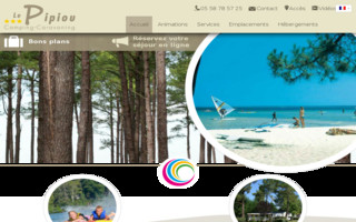 camping-pipiou.fr website preview