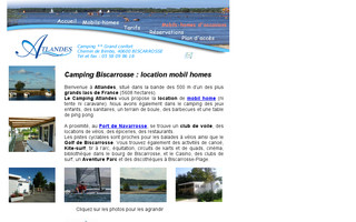 campingatlandes.com website preview