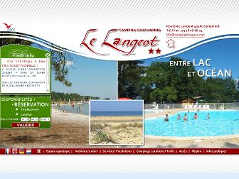 campinglelangeot.com website preview