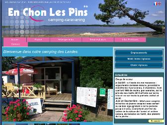campingenchonlespins.com website preview