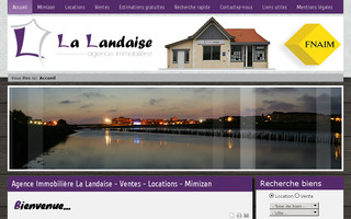 agencelandaise.fr website preview