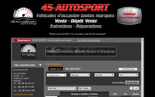 45-autosport.com website preview