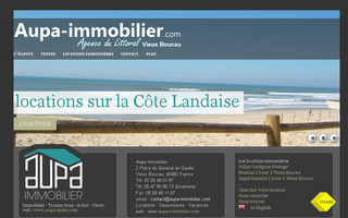 aupa-immobilier.com website preview