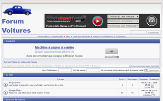 forum-voitures.com website preview