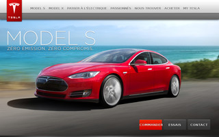 teslamotors.com website preview