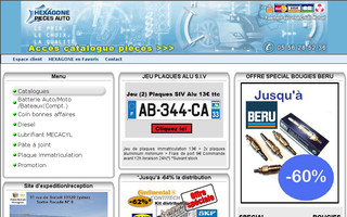 hexagone-pieces-auto.com website preview