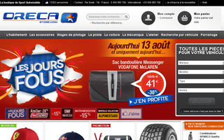 oreca-store.com website preview