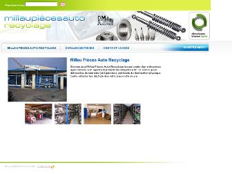 millaupiecesauto.com website preview