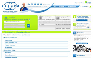 pieces-auto.oscaro.com website preview