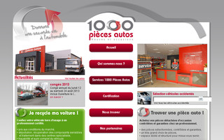 1000piecesautos.fr website preview