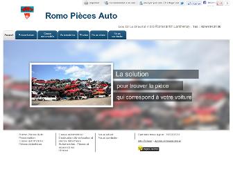 romopiecesauto.com website preview