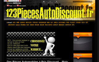 123piecesautodiscount.fr website preview