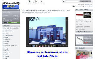 piecesfranceauto.com website preview