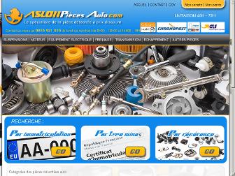 aslonpiecesauto.com website preview