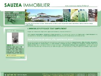 sauzea-immobilier.fr website preview