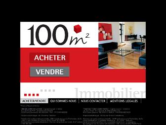 100m2.fr website preview