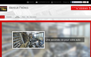 mayeur-casse-automobile.fr website preview