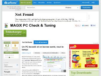 magix-pc-check-tuning.softonic.fr website preview