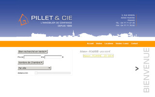 pillet-immo.fr website preview