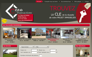 cote-transactions.fr website preview