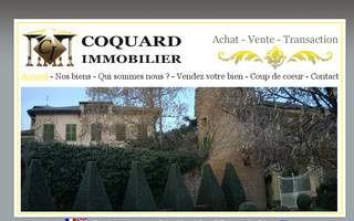 coquardimmobilier.fr website preview