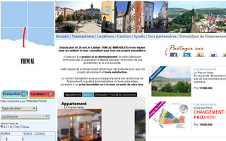 trincalimmobilier.com website preview