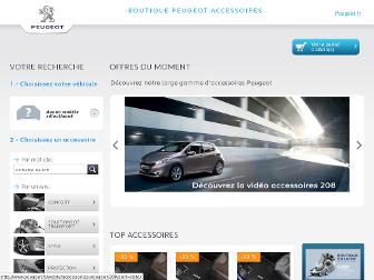 accessoires.peugeot.fr website preview