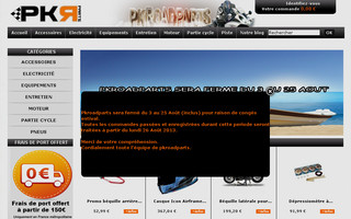 pkroadparts.com website preview