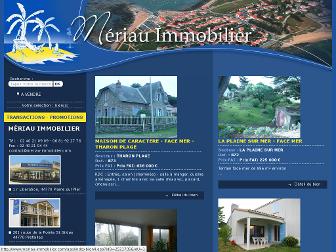 meriau-immobilier.com website preview