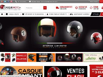 casquemoto.fr website preview
