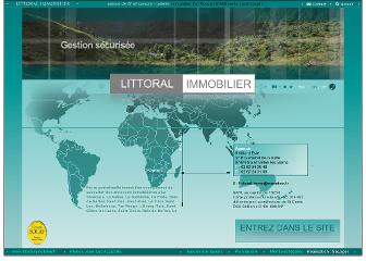 littoralimmobilier.fr website preview