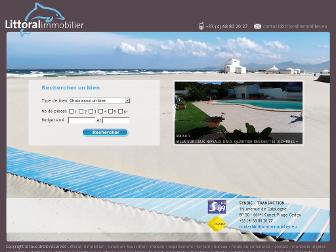littoralimmobilier.eu website preview