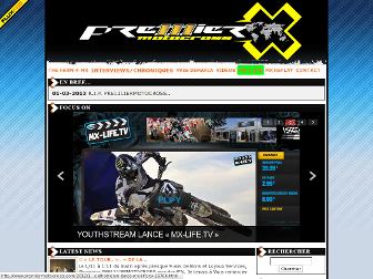 premiermotocross.com website preview
