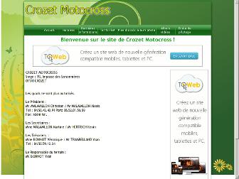 crozetmotocross.fr website preview
