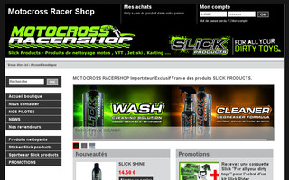 motocrossracershop.com website preview