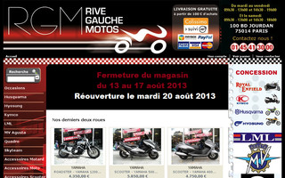 rivegauchemotos.fr website preview
