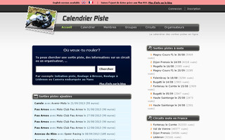 calendrier-piste.fr website preview