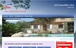 aei-immobilier-gien.fr website preview