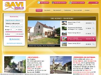 savi-immobilier.fr website preview