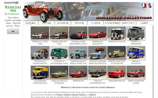 miniatures-collections.com website preview